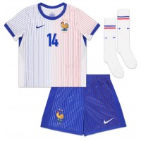 Dětský Fotbalový dres Francie Adrien Rabiot #14 ME 2024 Venkovní Krátký Rukáv (+ trenýrky)